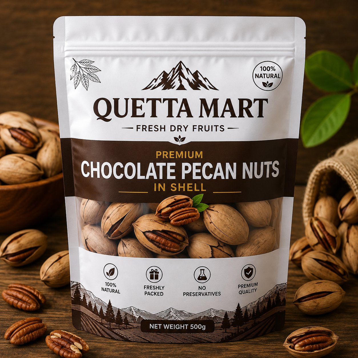 Premium Chocolate Pecan Nuts