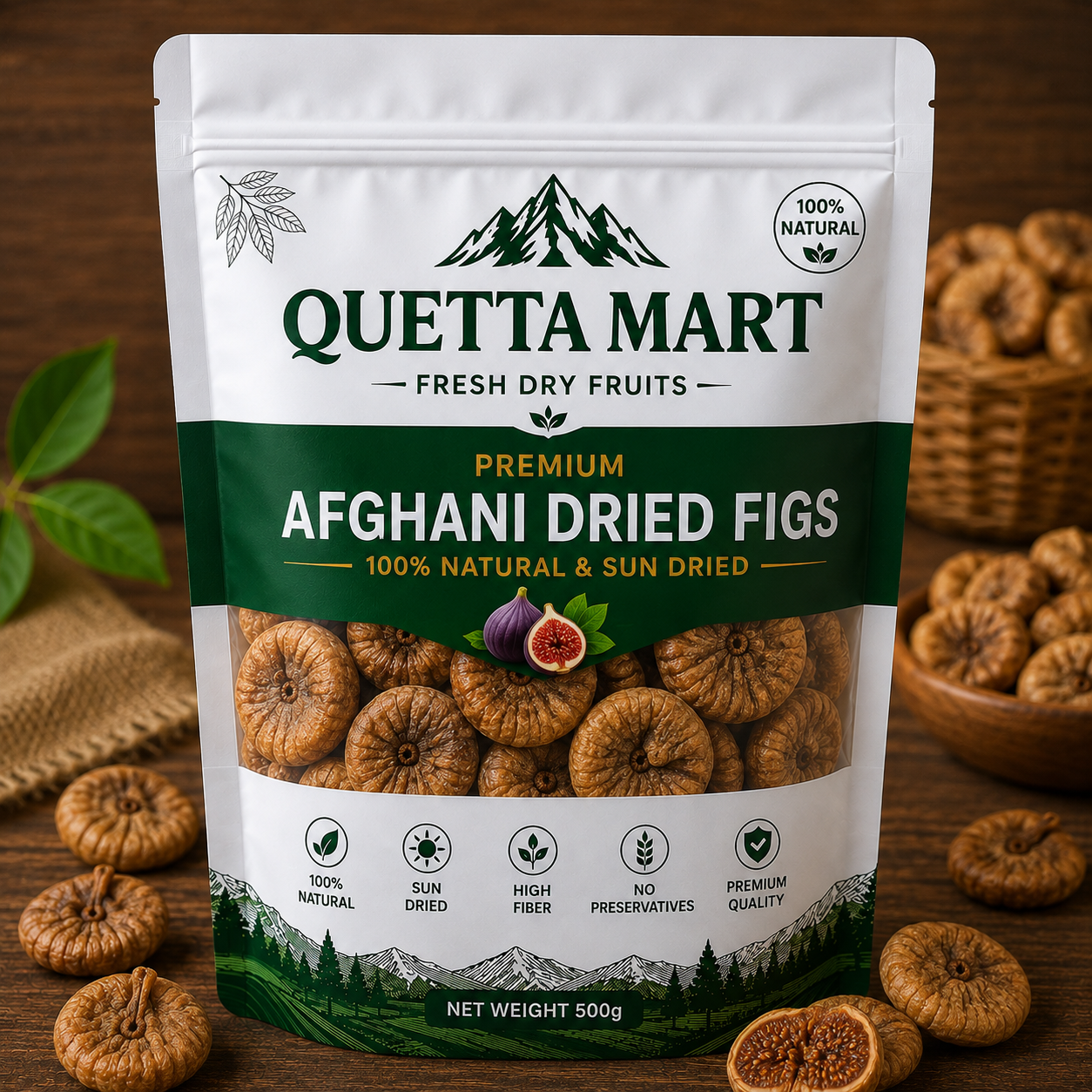 Premium Afghani Dried Figs (Anjeer)